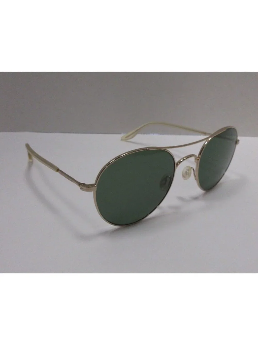 Barton Perreira Sunglasses Green Aviator Rounded Dalziel 50-22-145 NEW